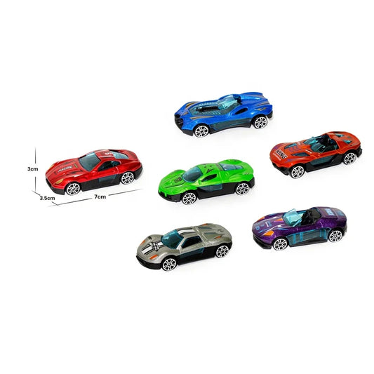 Alloy Metal Die-Cast Pull-Back Car Set – Pack of 6