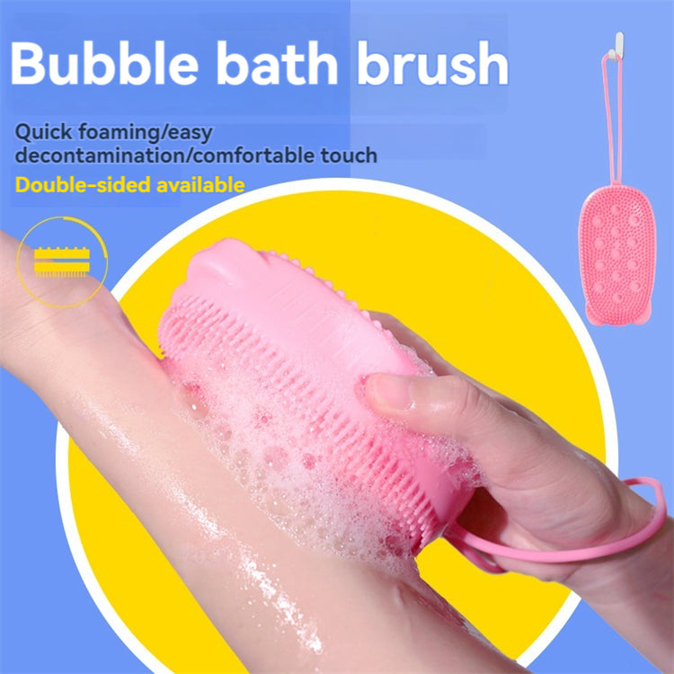 Silicone Bubble Bath Scrubber – Soft, Foamy & Reusable Cleanser