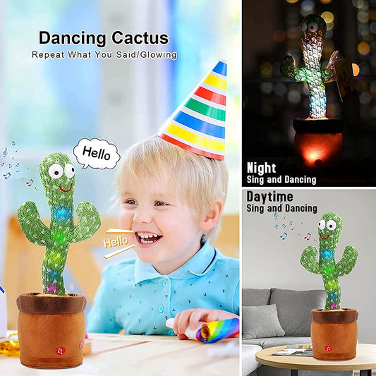Cactus Toy with Voice Repeat Dancing and Talking Fun