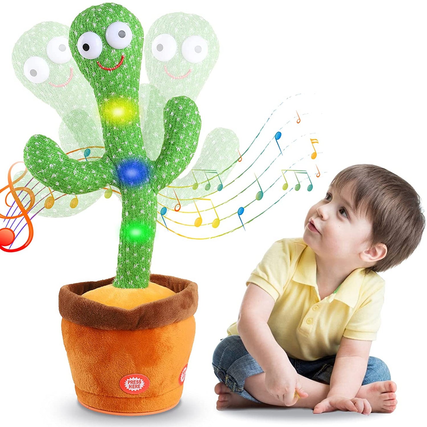 Cactus Toy with Voice Repeat Dancing and Talking Fun