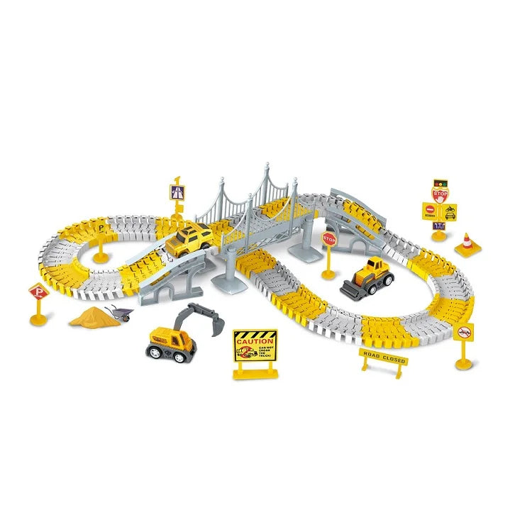 City Truck 180PCS Vehicle Construction Race Tracks