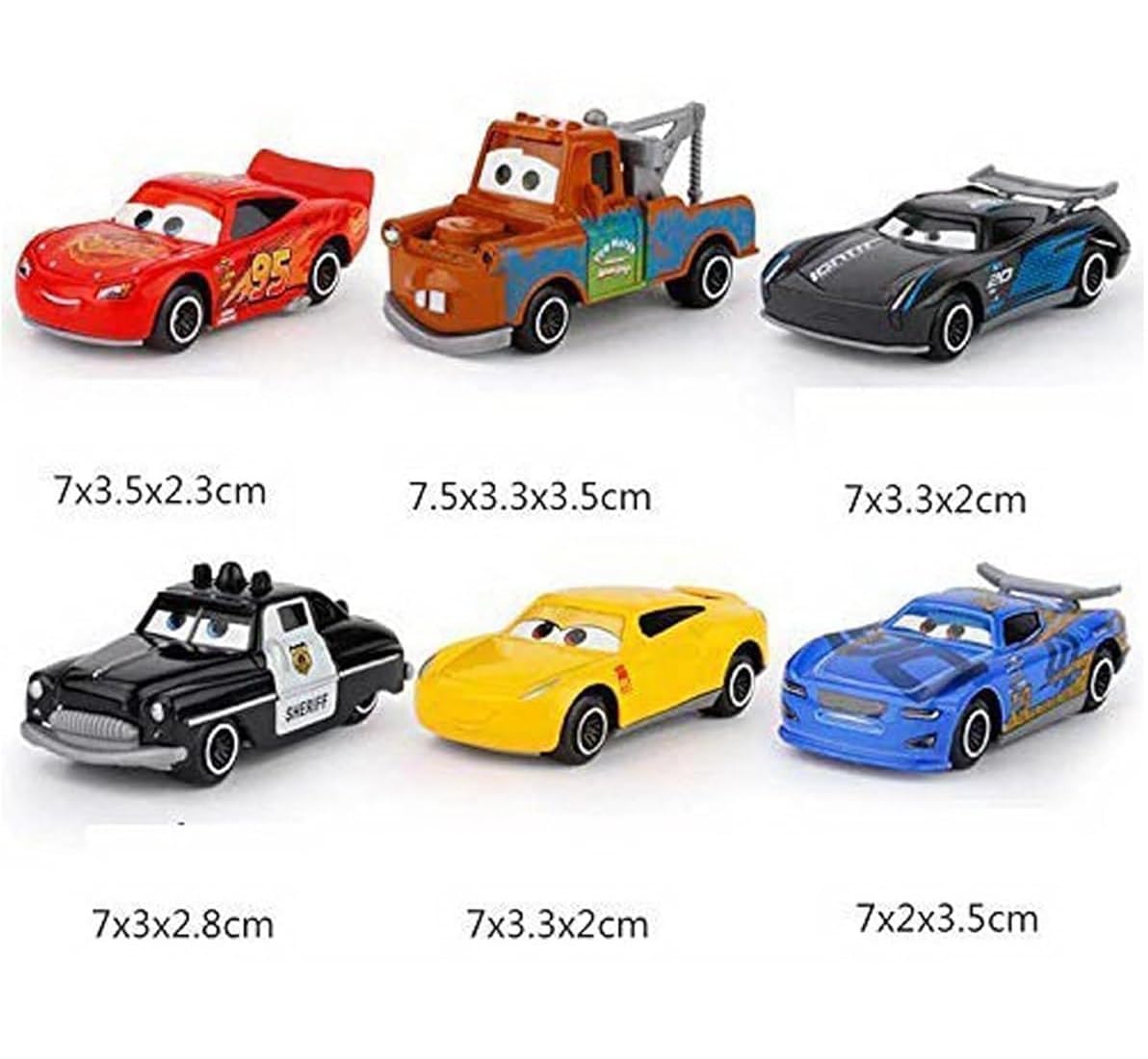 Mini Metal Die-Cast Car Set of 6