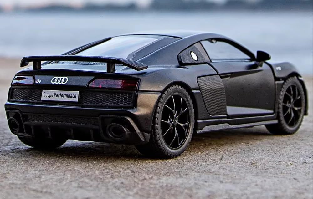 Audi R8 Die-Cast Car (Black) – 1:32 Scale
