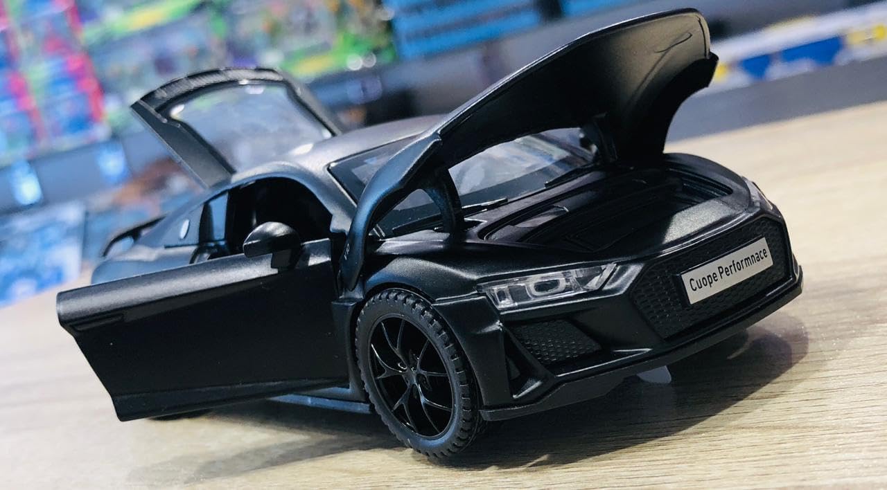 Audi R8 Die-Cast Car (Black) – 1:32 Scale