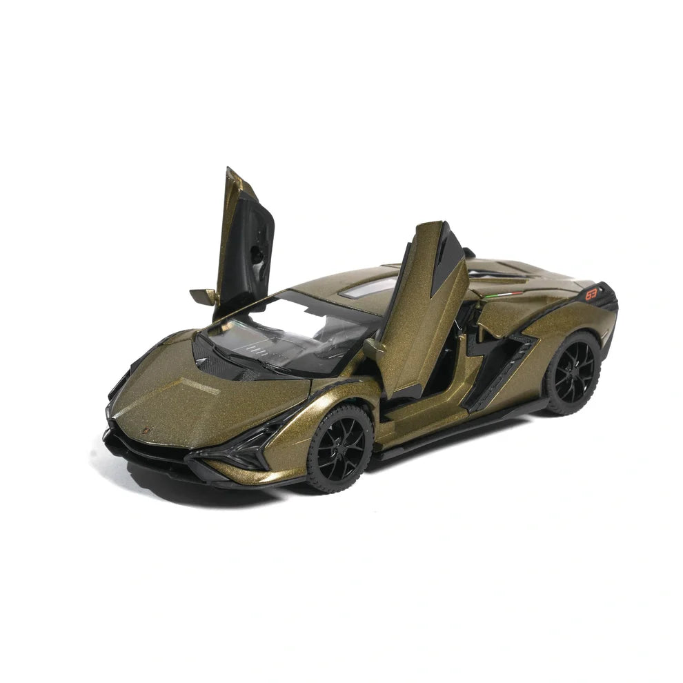 Golden Olive Lamborghini Lightning – 1:32 Scale Die-Cast Car