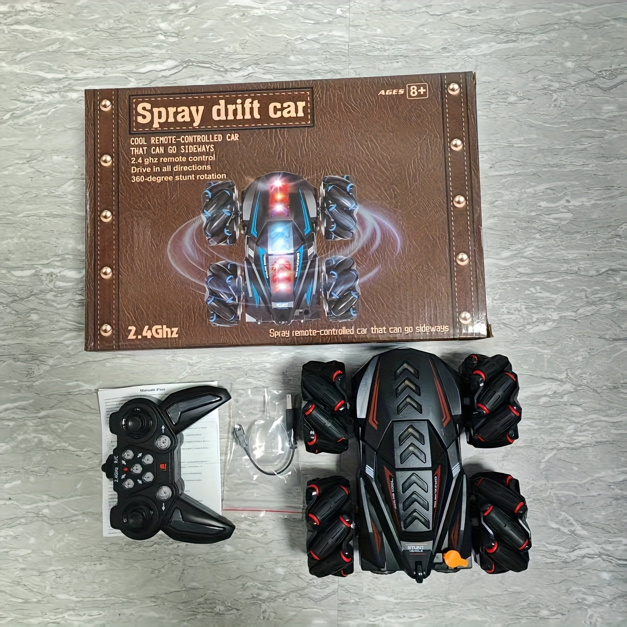 Spray Drift RC Car – 360° Stunt, Sideways Drift, Gesture Control Toy Car