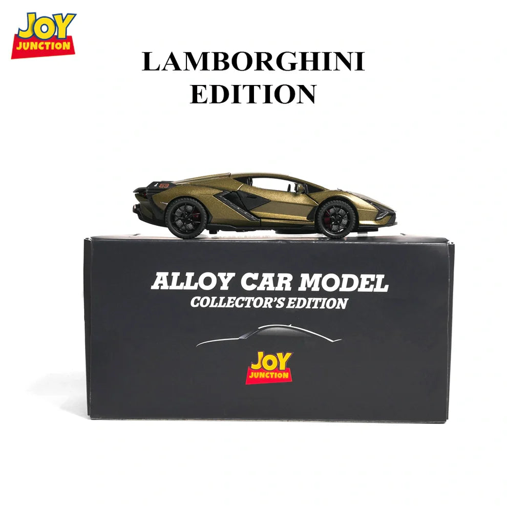 Golden Olive Lamborghini Lightning – 1:32 Scale Die-Cast Car