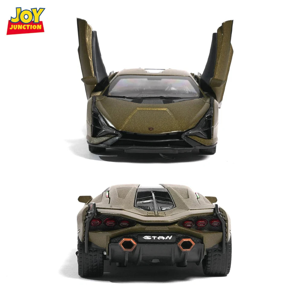 Golden Olive Lamborghini Lightning – 1:32 Scale Die-Cast Car