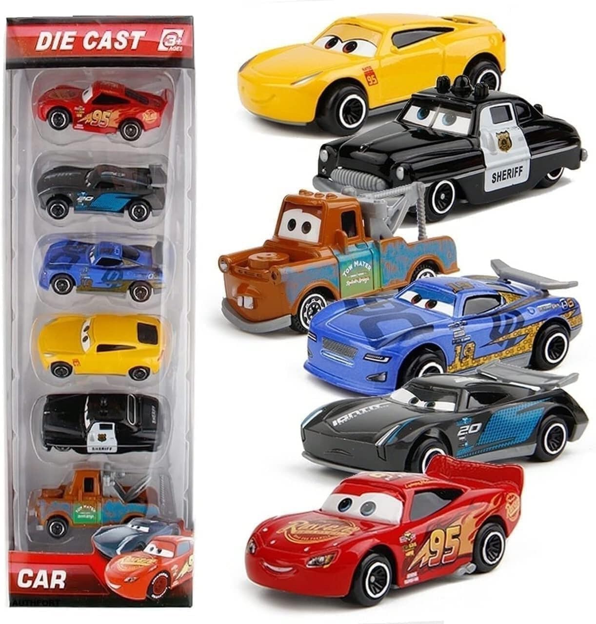 Mini Metal Die-Cast Car Set of 6