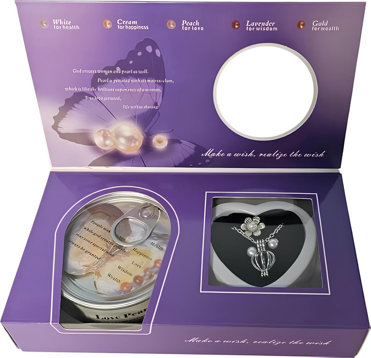 👇  💖 Love Pearl Chain with Pendant – Gift Set