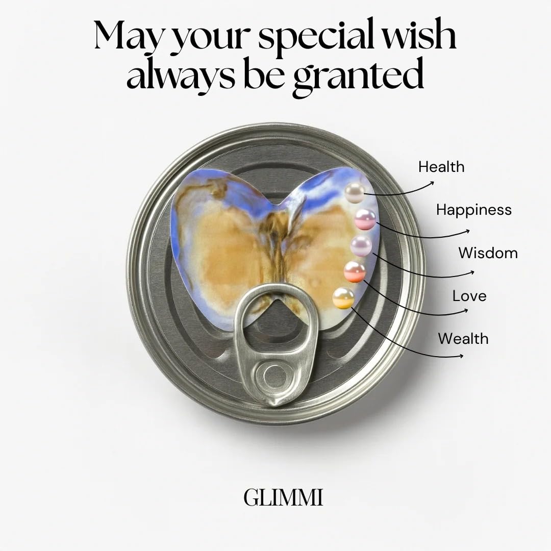 Butterfly-shaped bottle opener with text 'May your special wish always be granted' and brand name 'Glimmi'.