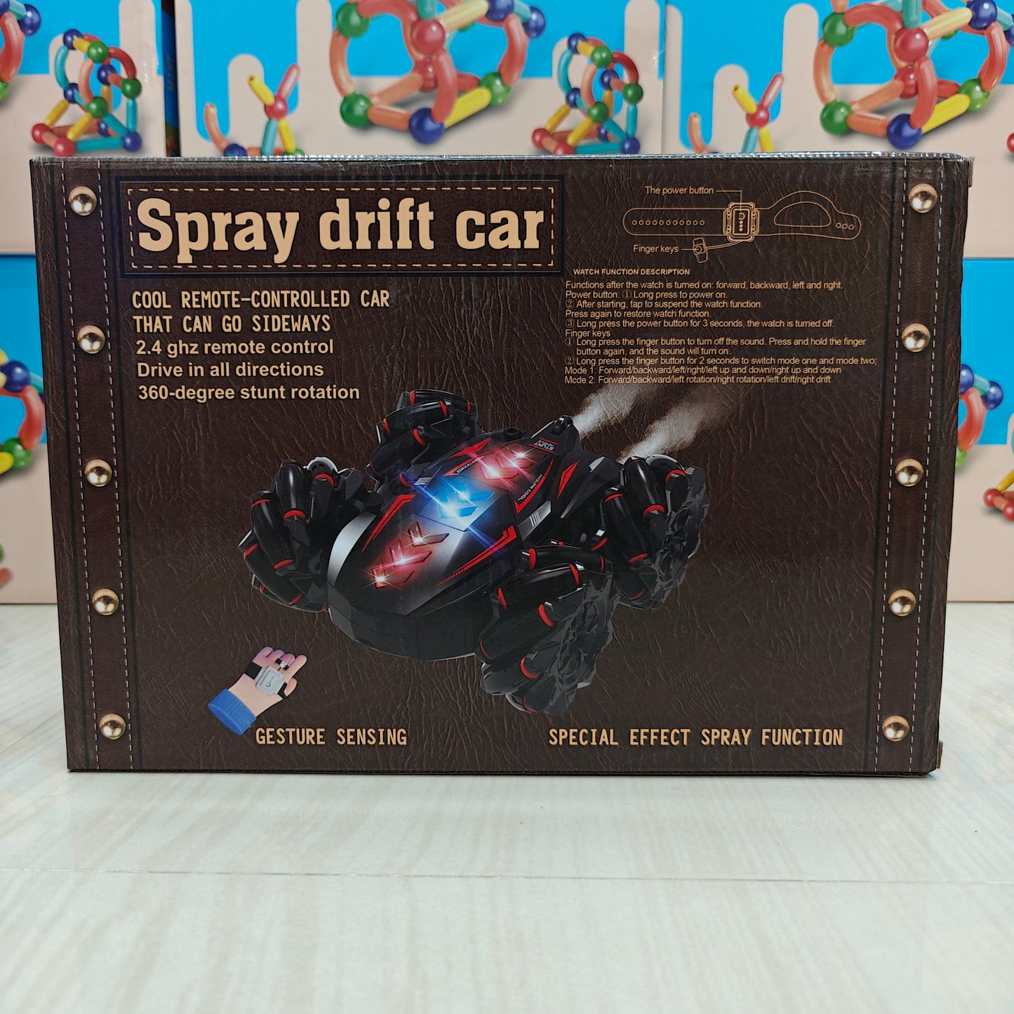 Spray Drift RC Car – 360° Stunt, Sideways Drift, Gesture Control Toy Car